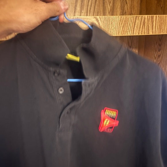 Ferrari World Shirt Mens Extra Large Black Polo Short Sleeve Abu Dhabi Racing - Picture 5 of 9